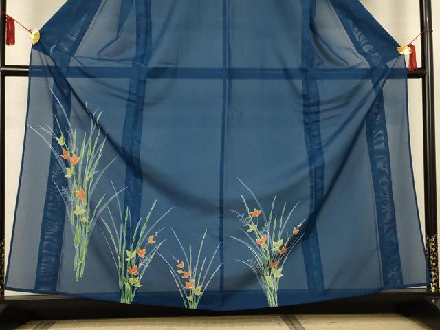 平和屋着物*夏物 訪問着 絽 草花文 洗える着物 AABL2681jd
