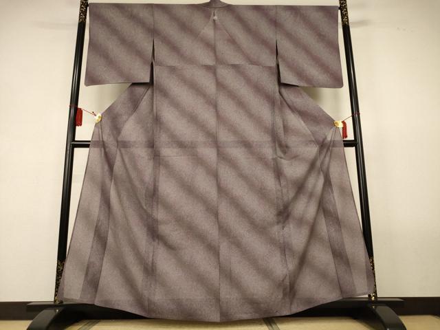 平和屋着物*夏物 江戸小紋 絽 斜縞 正絹 逸品 AABL2689jd