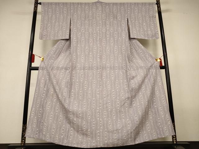 平和屋着物*夏物 小紋 絽 枝花文 正絹 逸品 AABL2694jd