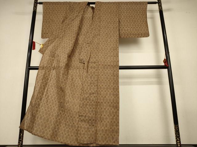 平和屋着物*夏物 本場小千谷ちぢみ 菱文 麻 逸品 AABL2705jd