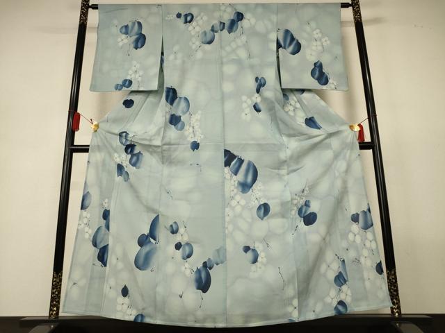 平和屋着物*夏物 小紋 絽 草花文 正絹 逸品 AABL2717jd