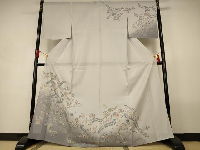 平和屋着物*夏物 訪問着 絽 辻が花 暈し染め 金彩 正絹 逸品 AABL2725jd