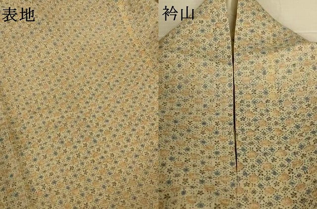 平和屋着物*夏物 本場小千谷ちぢみ 幾何学花文 麻 逸品 AABL2728jd