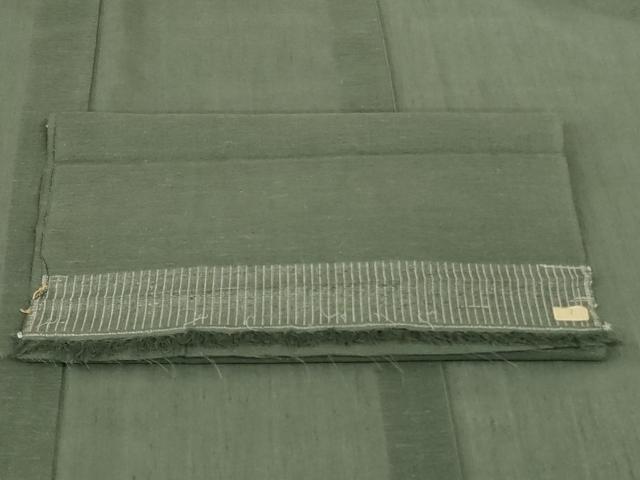 平和屋着物*夏物 色無地 紗 岩井茶色 反端付き AABL2731jd