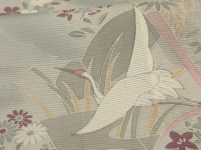 平和屋着物*夏物 訪問着 絽 花鳥文 正絹 逸品 AABL2733jd