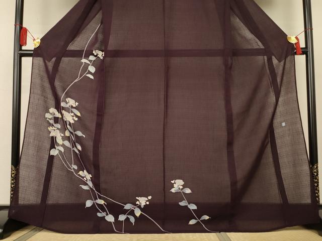平和屋着物*夏物 訪問着 絽 作家物 紫陽花 正絹 逸品 AABL2737jd