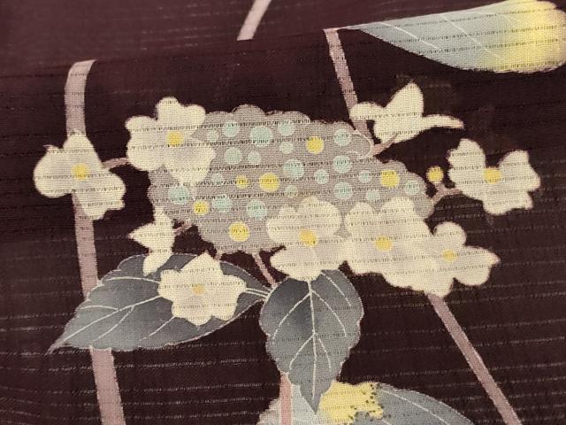 平和屋着物*夏物 訪問着 絽 作家物 紫陽花 正絹 逸品 AABL2737jd