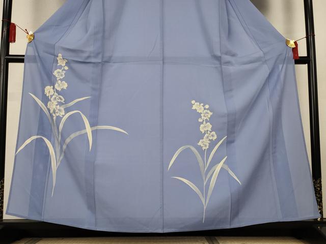 平和屋着物*夏物 訪問着 絽 胡蝶蘭 金彩 正絹 逸品 AABL2740jd