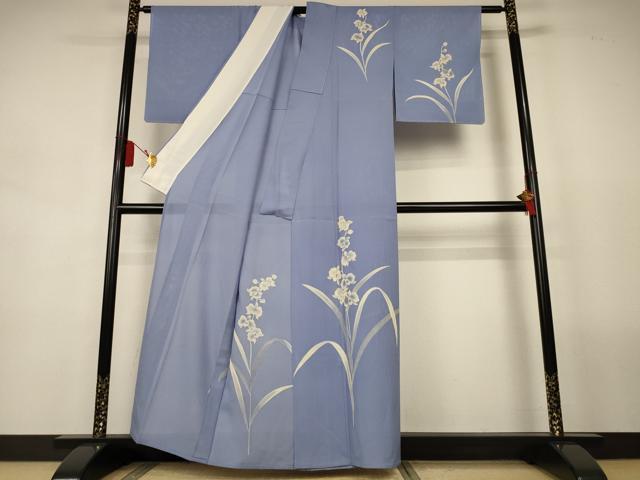 平和屋着物*夏物 訪問着 絽 胡蝶蘭 金彩 正絹 逸品 AABL2740jd