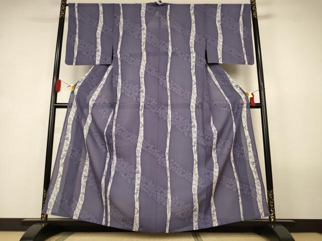 平和屋着物*夏物 小紋 絽 花間道 正絹 逸品 AABL2744jd