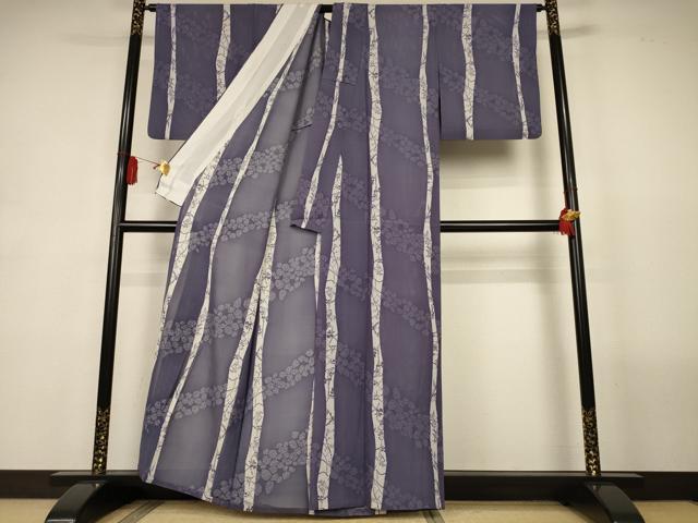 平和屋着物*夏物 小紋 絽 花間道 正絹 逸品 AABL2744jd