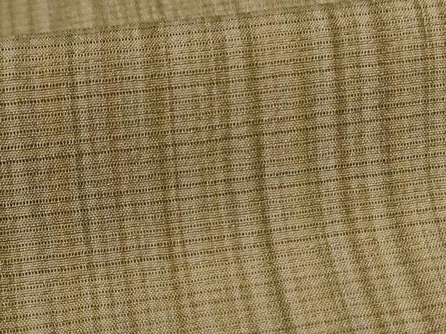 平和屋着物*夏物 泰翠 山中政次郎 小紋 絽縮緬 シケ引染 縞 正絹 逸品 AABL2756jd