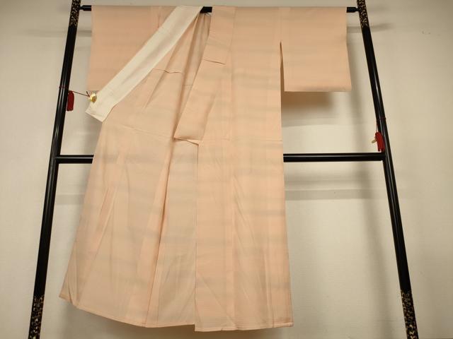 平和屋着物*夏物 小紋 絽 横段文 暈し染め 正絹 逸品 AABL2774jd
