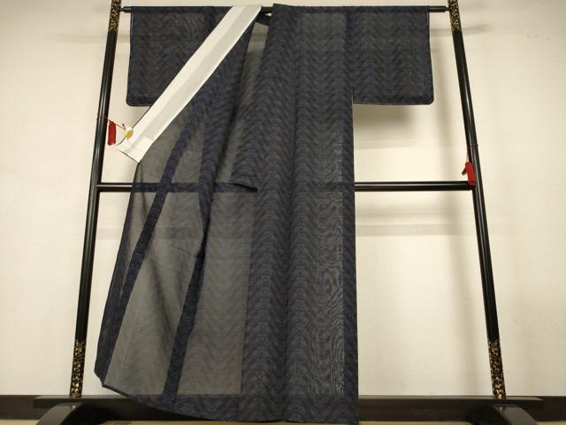 平和屋着物*夏物 本場大島紬 夏大島 100亀甲 蝶 正絹 逸品 AABL2778jd