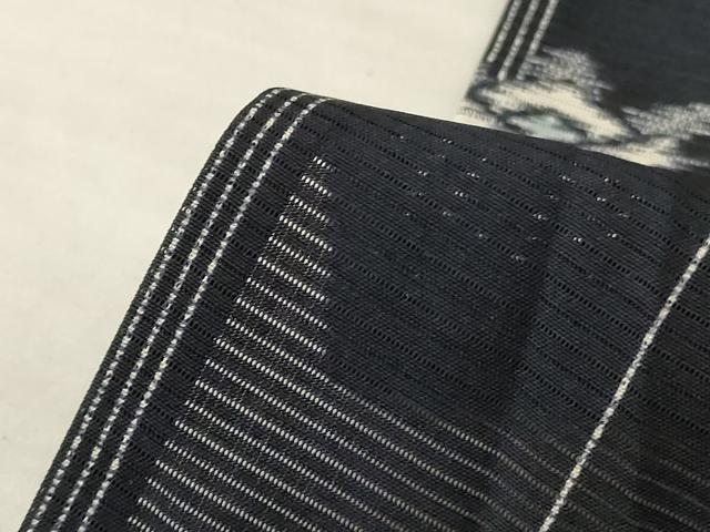 平和屋着物*夏物 小紋 絽 幾何学文様 正絹 逸品 AABL2780jd