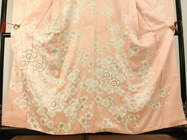 平和屋着物●豪華振袖 駒刺繍 枝梅文 金彩 やまと誂製 正絹 逸品 AABL2805fy