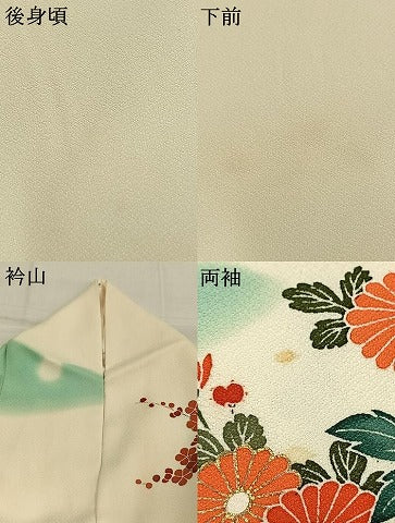 平和屋着物●豪華振袖 駒刺繍 風景花文 暈し染め 金彩 正絹 逸品 AABL2810fy