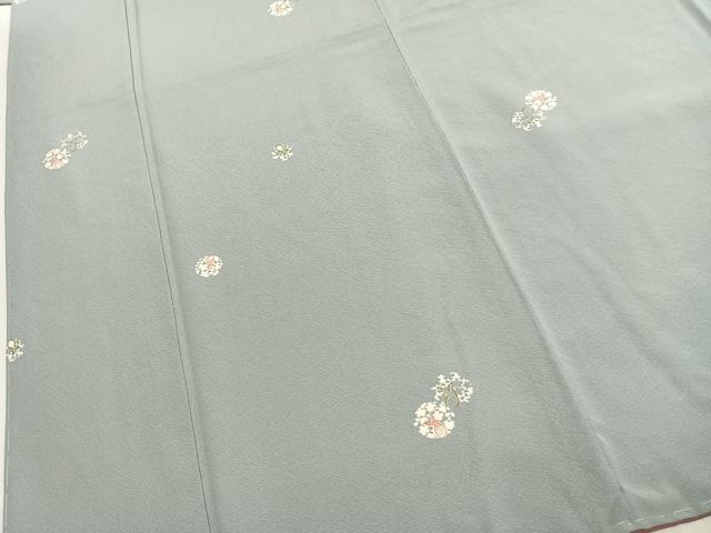 平和屋着物●上質な小紋 兎花文 ロング丈 正絹 逸品 未使用 AABL2811fy