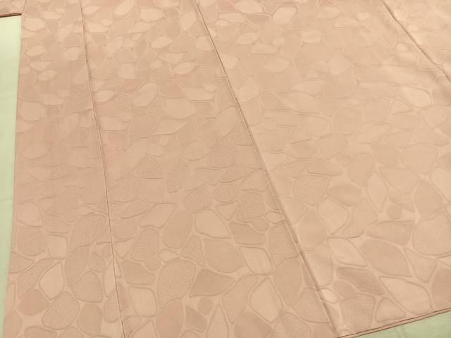平和屋着物●上質な色無地 石畳地紋 虹色 正絹 逸品 AABL2829fy