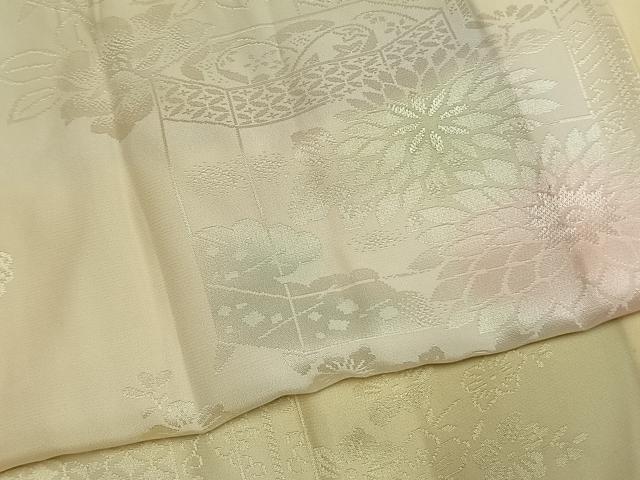 平和屋着物●振袖用長襦袢 無双仕立て 貝桶花地紋 暈し染め 正絹 逸品 AABL2842fy