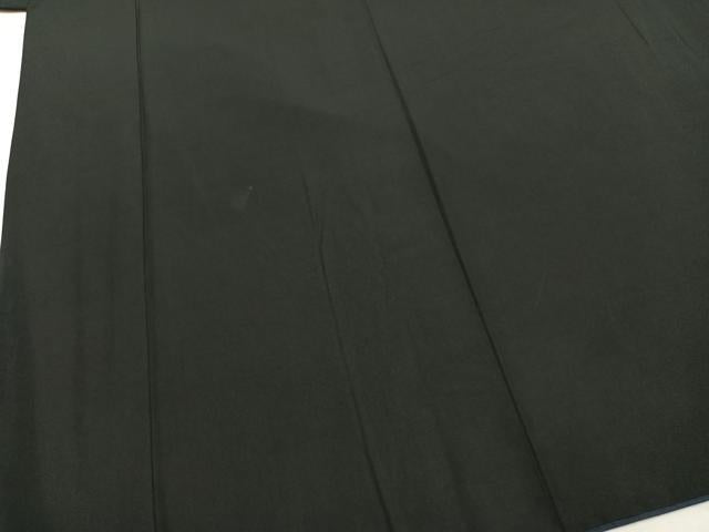 平和屋着物●男性 黒紋付 正絹 逸品 AABL2856fy