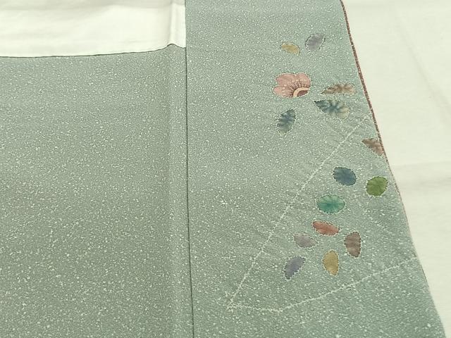 平和屋着物●訪問着 作家物 御所車花文 金彩 正絹 逸品 AABL2857fy
