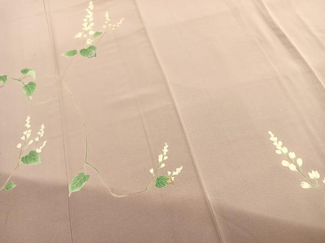 平和屋着物●本加賀友禅作家 福井明光 訪問着 枝花文 暈し染め 正絹 逸品 AABL2862fy