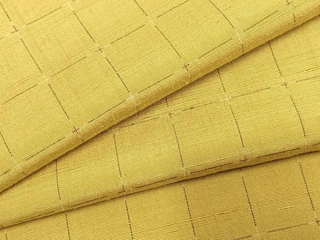 平和屋着物●上質な紬 格子 やまと誂製 正絹 逸品 未使用 AABL2866fy