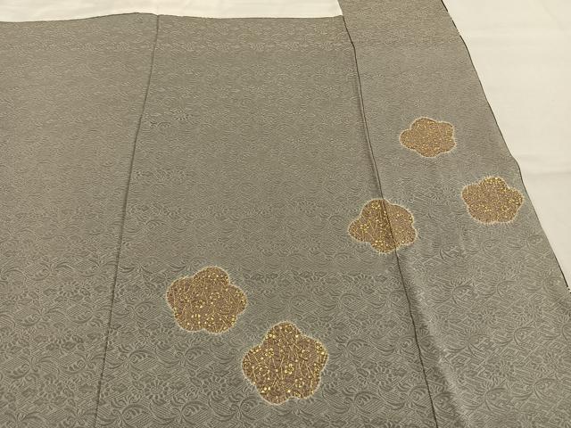 平和屋着物●訪問着 絞り 駒刺繍 舞花文 金彩 正絹 逸品 AABL2867fy