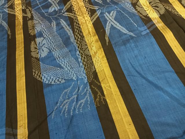 平和屋着物●アンティーク 大正ロマン 訪問着 紬地 草花文 正絹 逸品 AABL2879fy