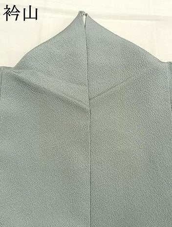 平和屋着物●上質な色無地 作家物 灰青色 正絹 逸品 AABL2881fy