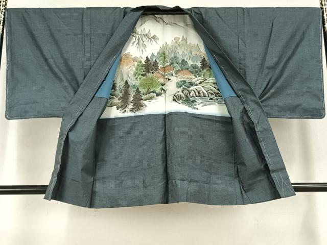 平和屋着物●男性 本場大島紬 アンサンブル 手織 100亀甲 総詰め 山田実作 証紙付き 正絹 逸品 未使用 AABL2894fy
