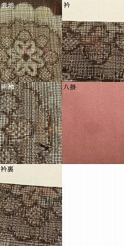 平和屋着物●アンティーク 大正ロマン 大島紬 割り込み絣 吉祥花文 正絹 逸品 AABL2896fy