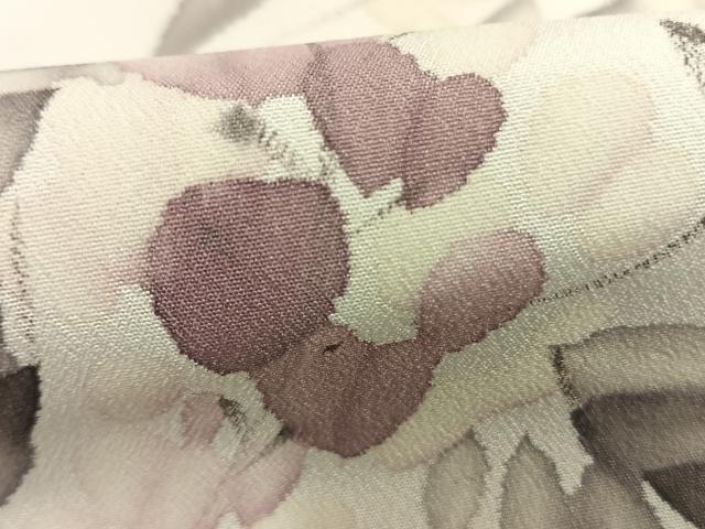 平和屋着物●訪問着 手描き 草花文 暈し染め 洗える着物 AABL2897fy