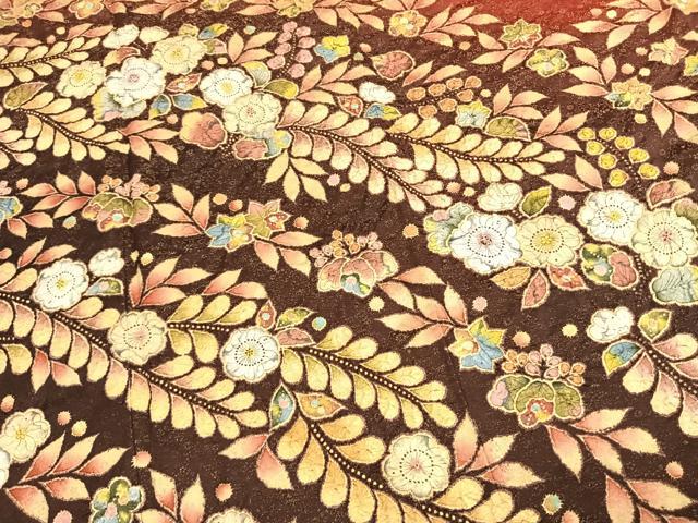 平和屋着物●豪華振袖 作家物 絞り 辻が花 暈し染め 金通し地 正絹 逸品 AABL2925fy