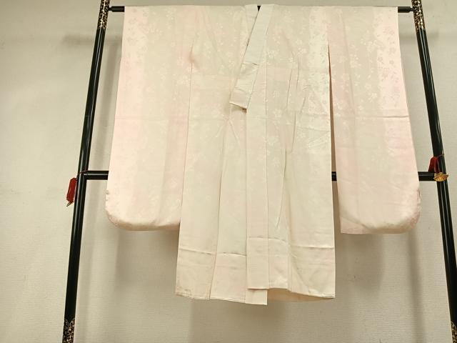 平和屋着物●振袖用長襦袢 袷 花蝶地紋 暈し染め 正絹 逸品 AABL2929fy