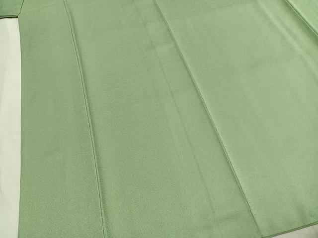 平和屋着物●上質な色無地 花尽くし地紋 夏虫色 正絹 逸品 AABL2974fy