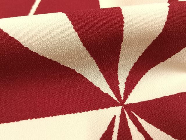 平和屋着物●小振袖 二尺袖 麻の葉文様 洗える着物 AABL2979fy