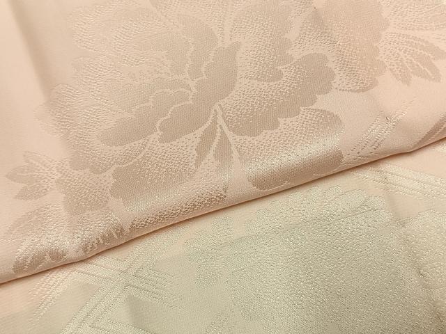 平和屋着物●振袖用長襦袢 無双仕立て 草花地紋 暈し染め 正絹 逸品 AABL2989fy