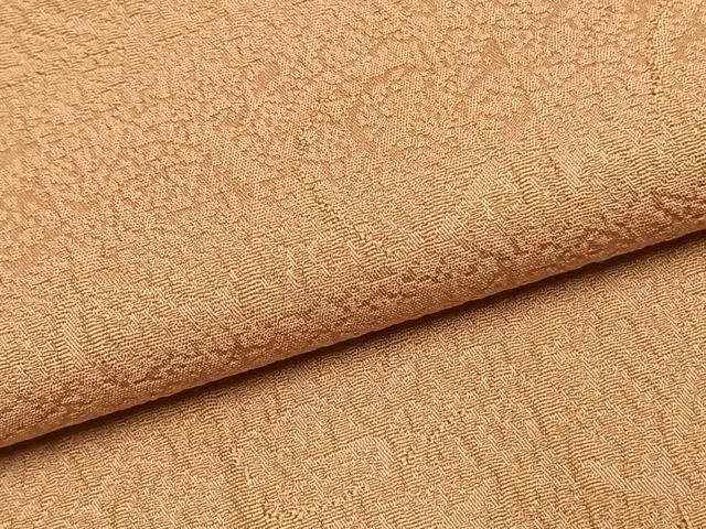 平和屋着物●上質な色無地 霞地紋 江戸茶色 正絹 逸品 AABL2998fy