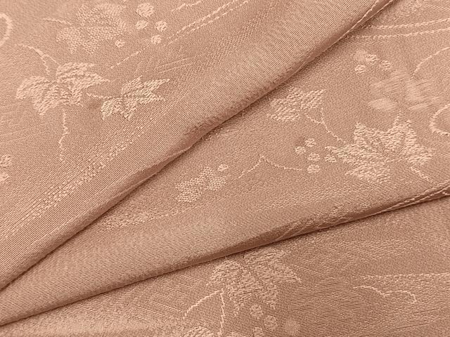 平和屋着物●上質な色無地 葡萄蔦の葉地紋 虹色 正絹 逸品 AABL3000fy