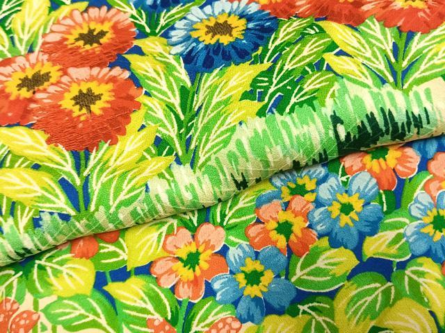 平和屋着物●豪華振袖 刺繍 風景花文 暈し染め 正絹 逸品 AABL3022fy