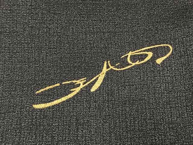 平和屋着物●ファッションデザイナー HIROKO KOSHINO コシノヒロコ 訪問着 飛鳥文 黒地 金銀彩 正絹 逸品 AABL3023fy