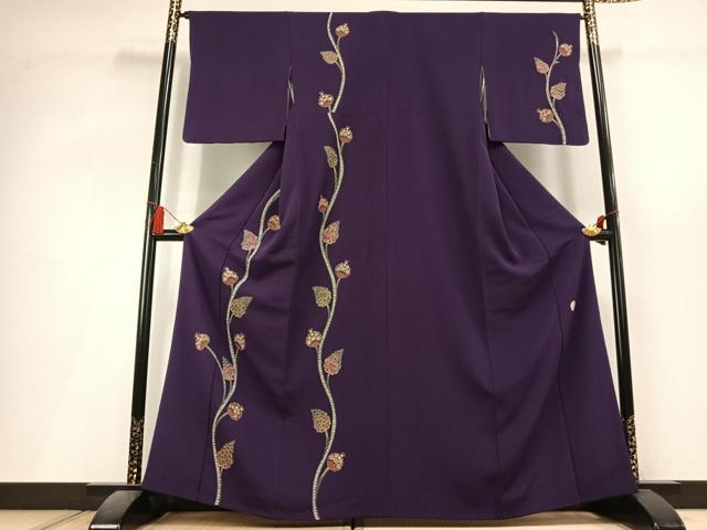 平和屋着物●訪問着 作家物 枝花文 金彩 正絹 逸品 AABL3032fy
