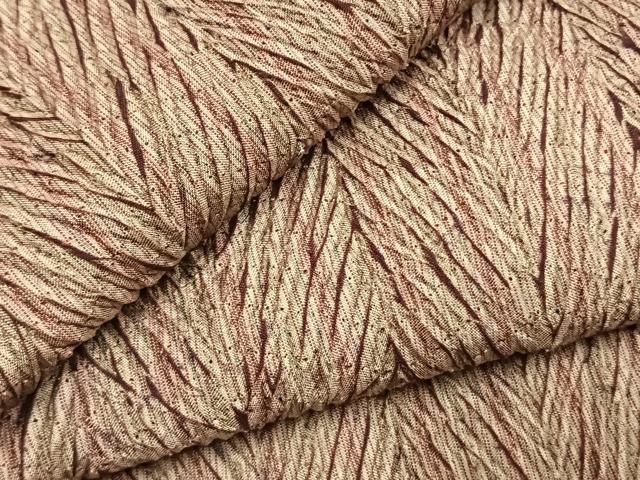 平和屋着物●上質な紬 杢目絞り 正絹 逸品 未使用 AABL3061fy