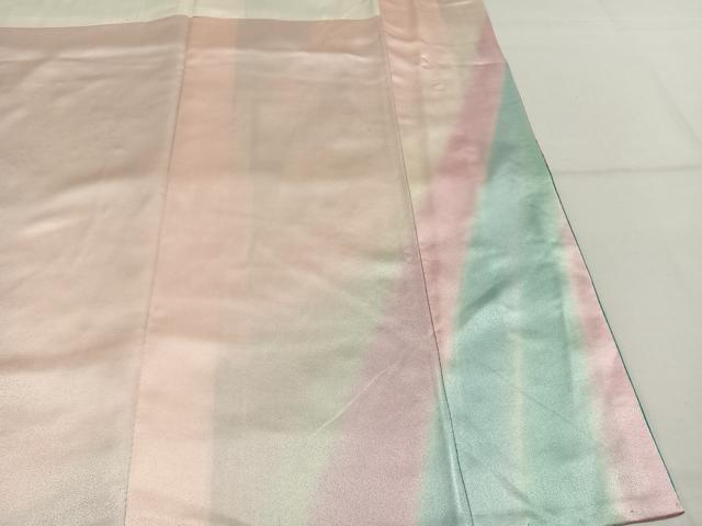 平和屋着物●パリコレクション ファッションモデル・デザイナー 山口小夜子 振袖 舞蝶文 暈し染め 金銀彩 正絹 逸品 AABL3099fy