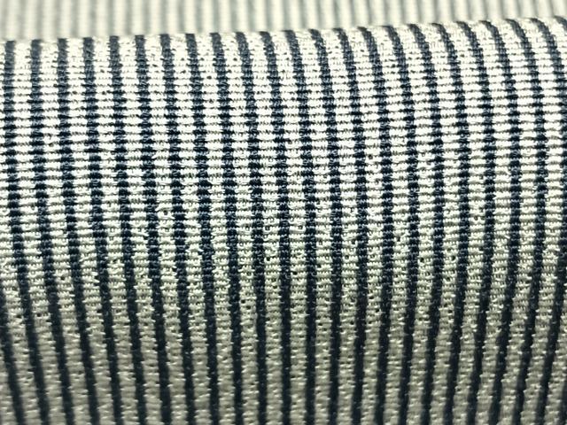 平和屋着物●江戸小紋 万筋 青色×灰色 正絹 逸品 未使用 AABL3118fy