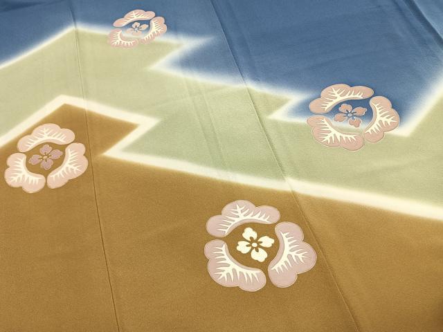 平和屋着物●豪華色留袖 吉祥花文 暈し染め 正絹 逸品 AABL3135fy