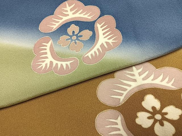 平和屋着物●豪華色留袖 吉祥花文 暈し染め 正絹 逸品 AABL3135fy