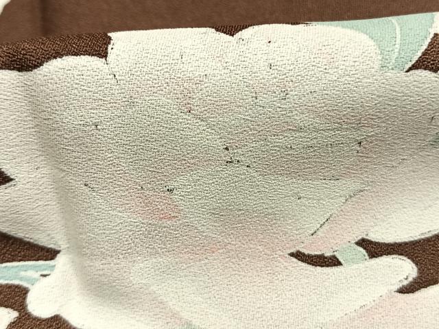 平和屋着物●訪問着 友禅 枝花文 暈し染め やまと誂製 背抜き仕立て 正絹 逸品 AABL3143fy